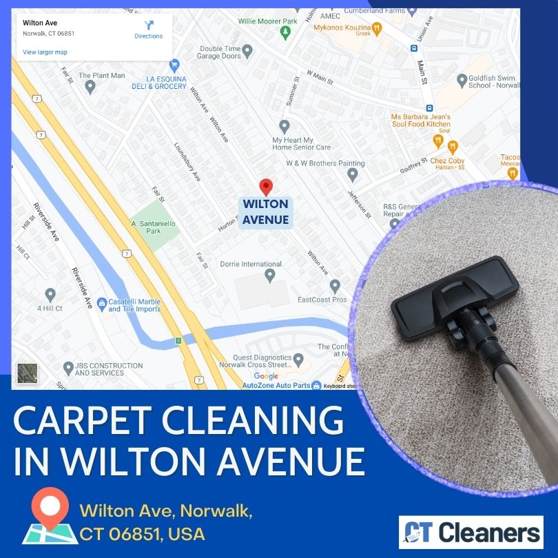 Carpet Cleaning In Wilton Avenue Map