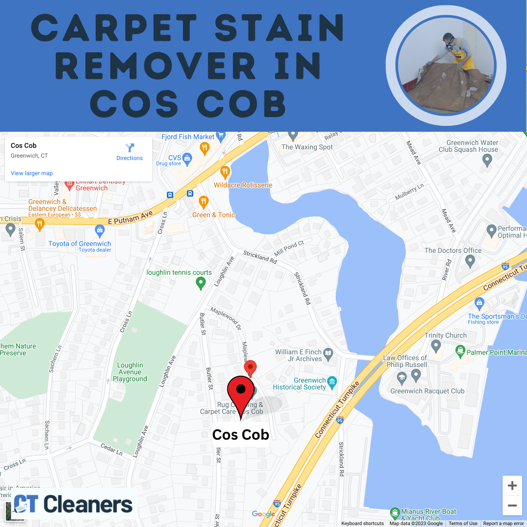 Carpet Stain Remover in Cos Cob Map