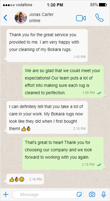 Bokara Rugs Cleaning - Jonas Carter