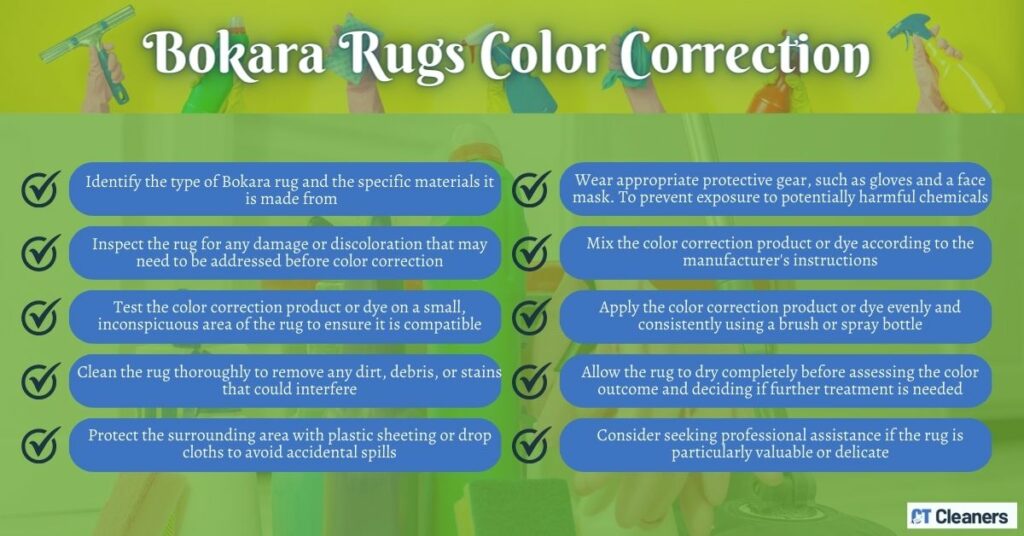 Bokara Rugs Color Correction