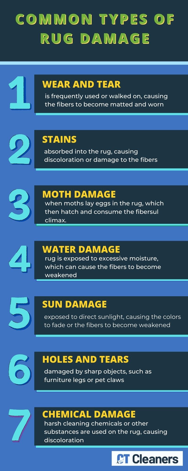 Common Types of Rug Damage