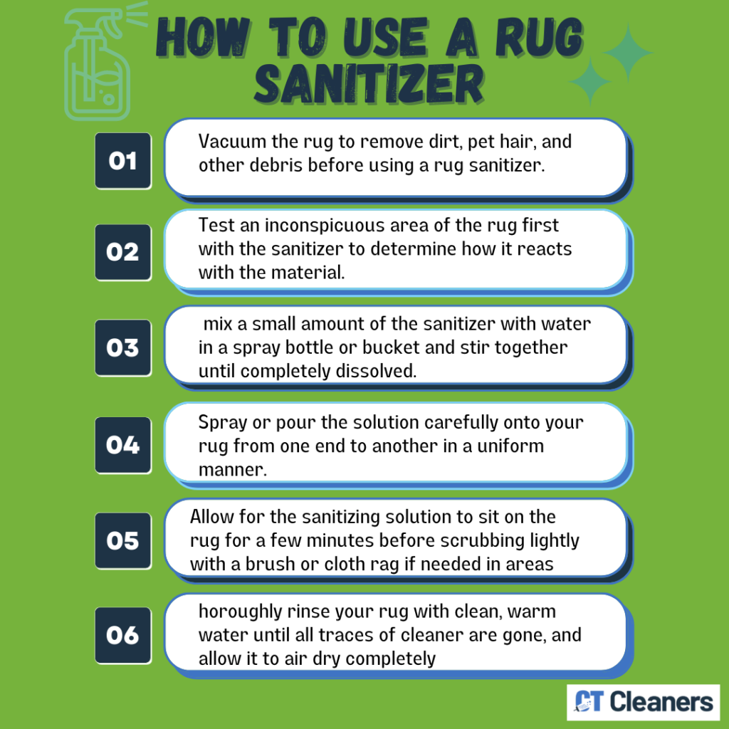 How to Use a Rug Sanitizer
