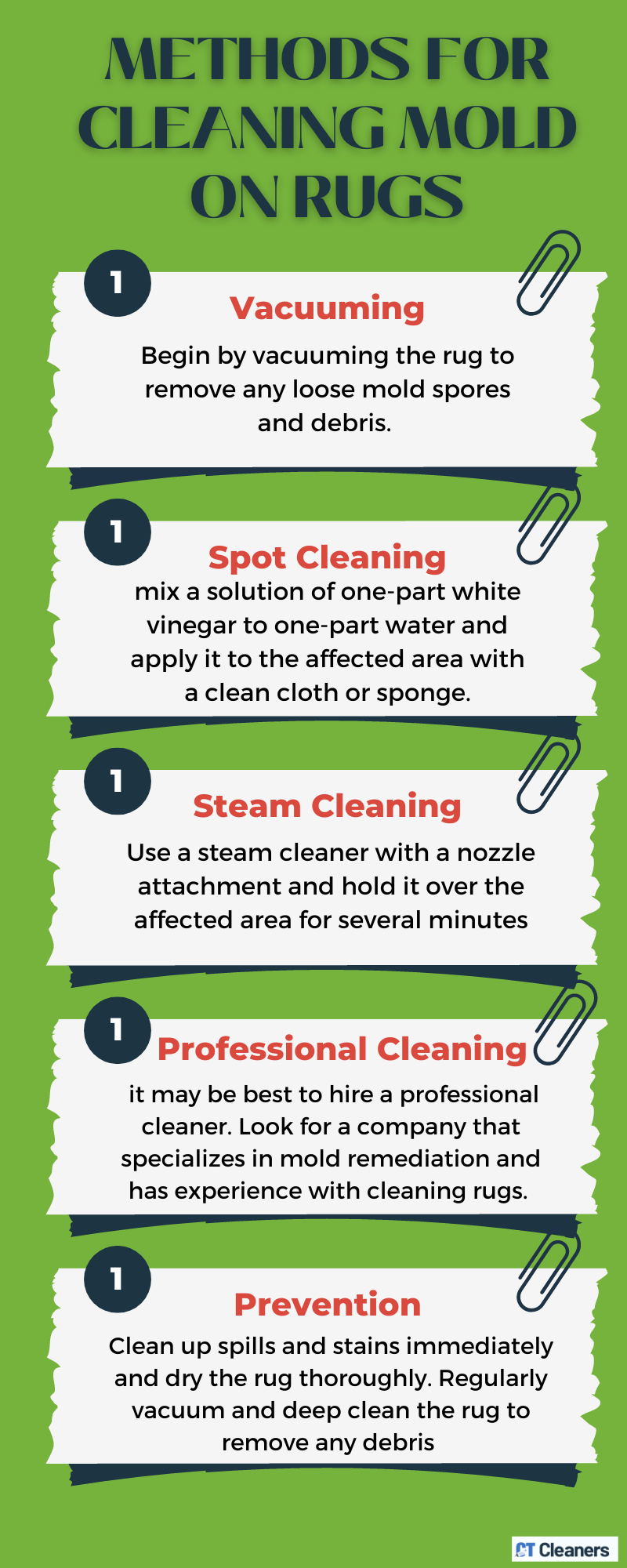 Methods for Cleaning Mold on Rugs