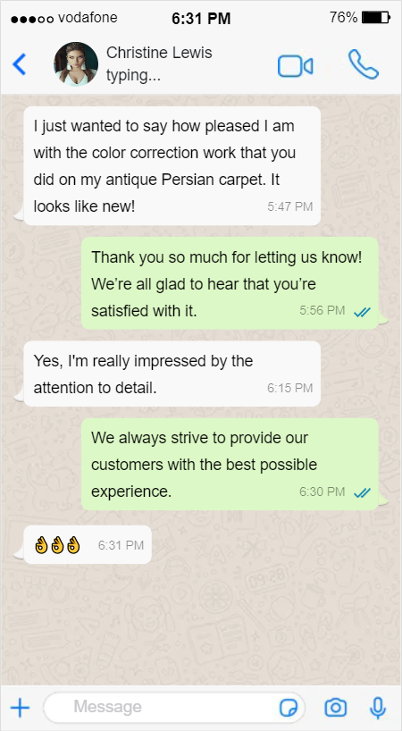 Persians Carpets Color Correction - Christine Lewis