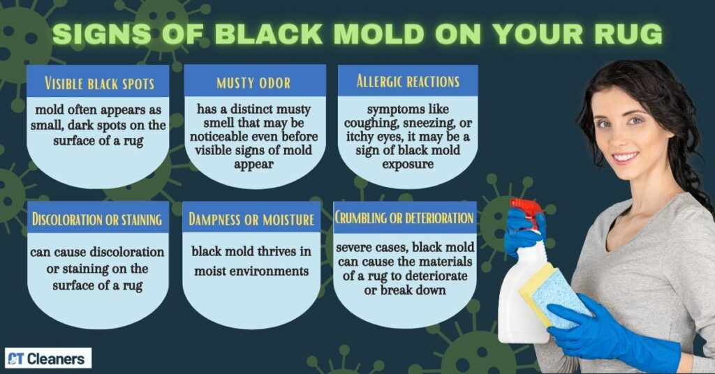 Signs of Black Mold on Your Rug