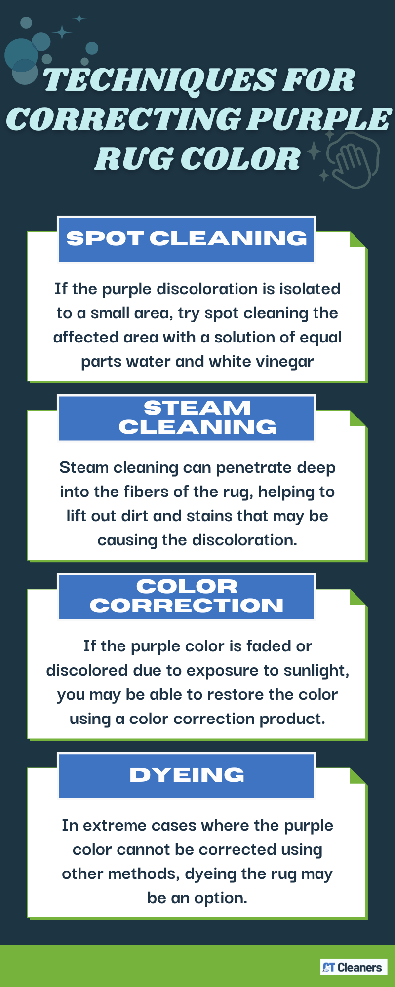 Techniques for Correcting Purple Rug Color