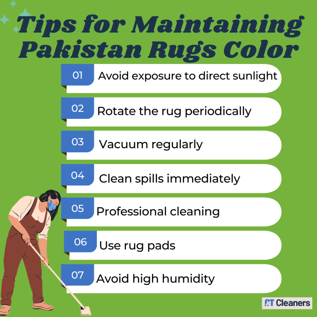 Tips for Maintaining Pakistan Rugs Color