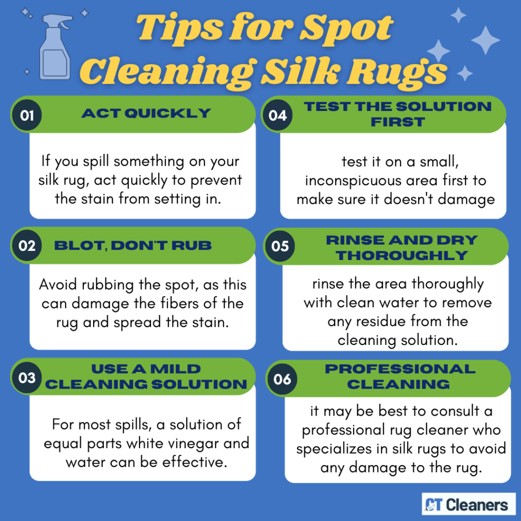 Tips for Spot Cleaning Silk Rugs