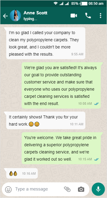 Polypropylene Carpets Cleaning - Anne Scott