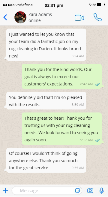 Rug Cleaning in Darien North - Zara Adams