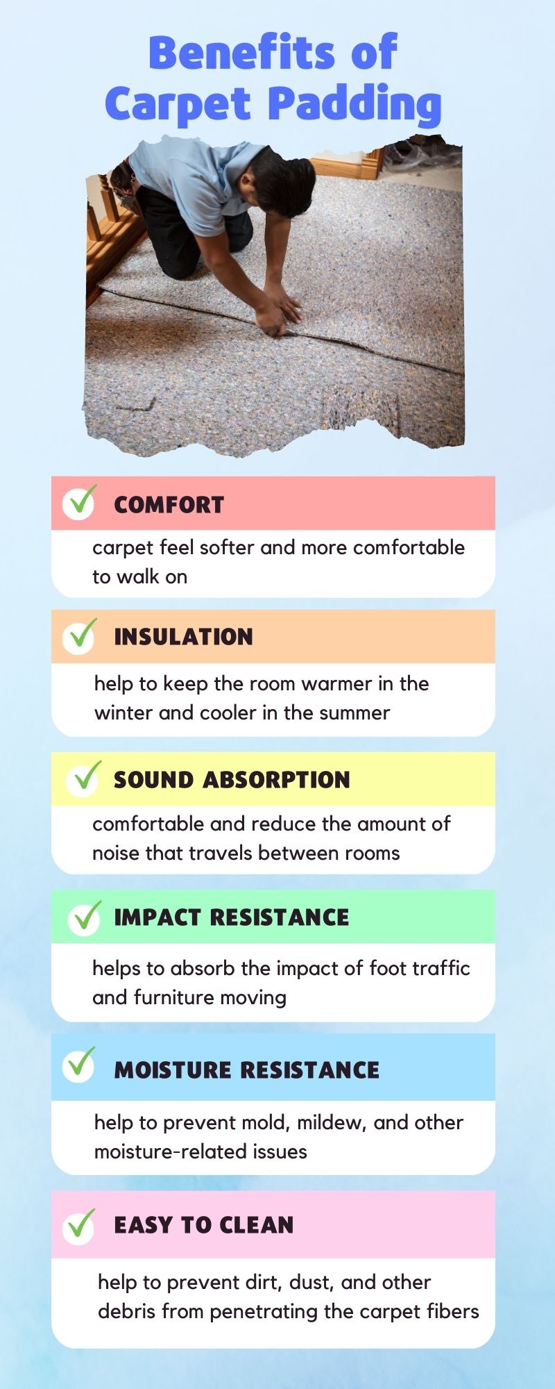 Benefits of Carpet Padding