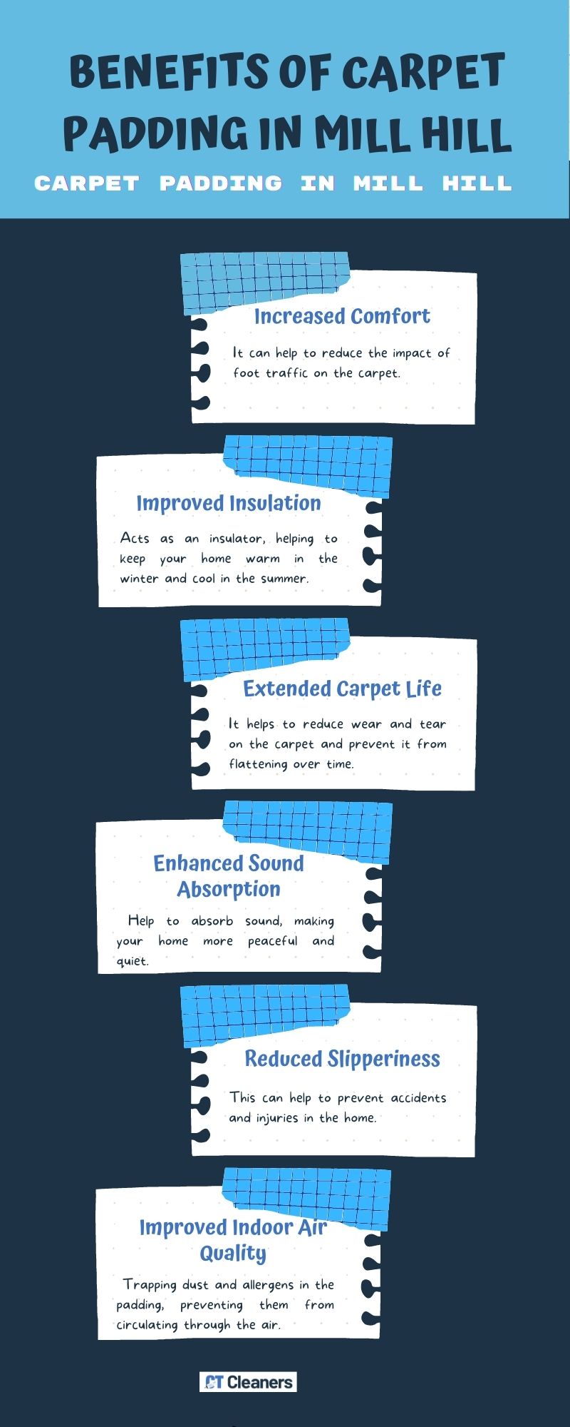 Benefits of Carpet Padding in Mill Hill