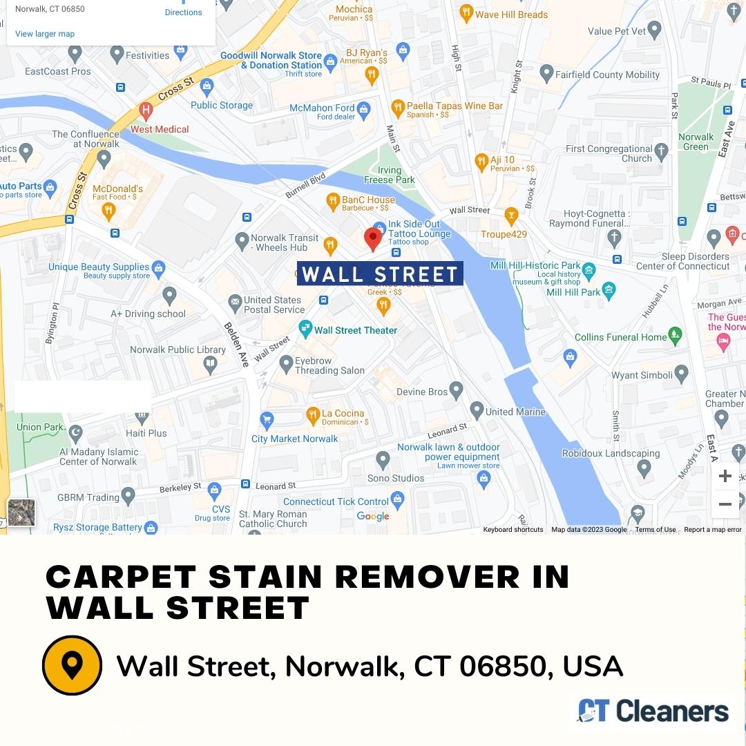 Carpet Stain Remover in Wall Street Map