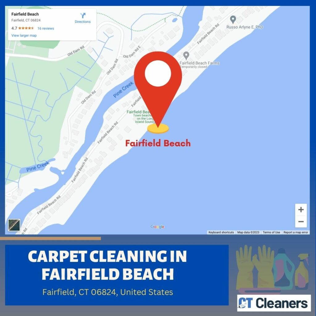 Carpet Cleaning in Fairfield Beach Map