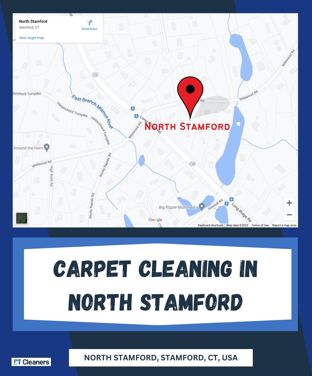 Carpet Cleaning in North Stamford Map