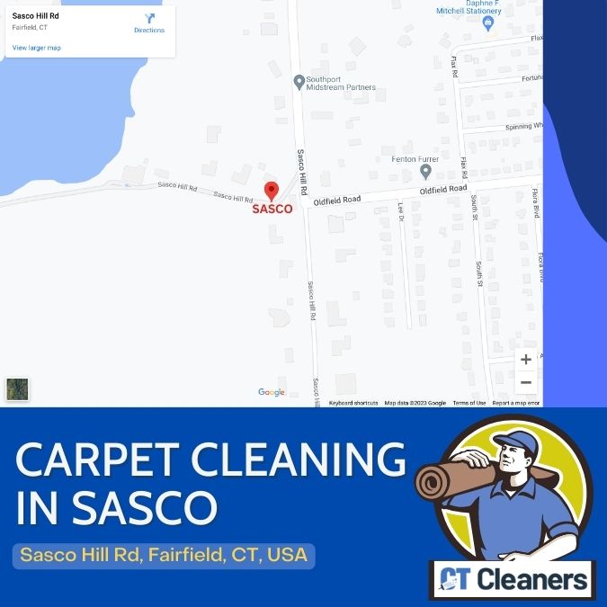 Carpet Cleaning in Sasco Map