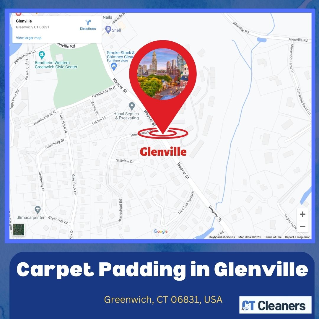 Carpet Padding in Glenville Map