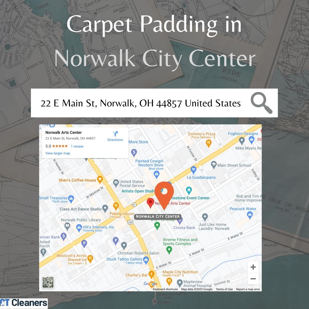 Carpet Padding in Norwalk City Center Map