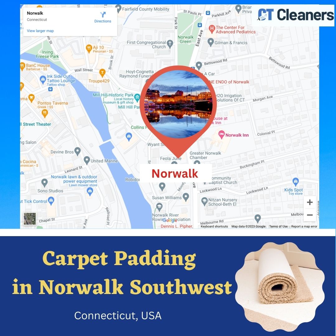 Carpet Padding in Norwalk Southwest map