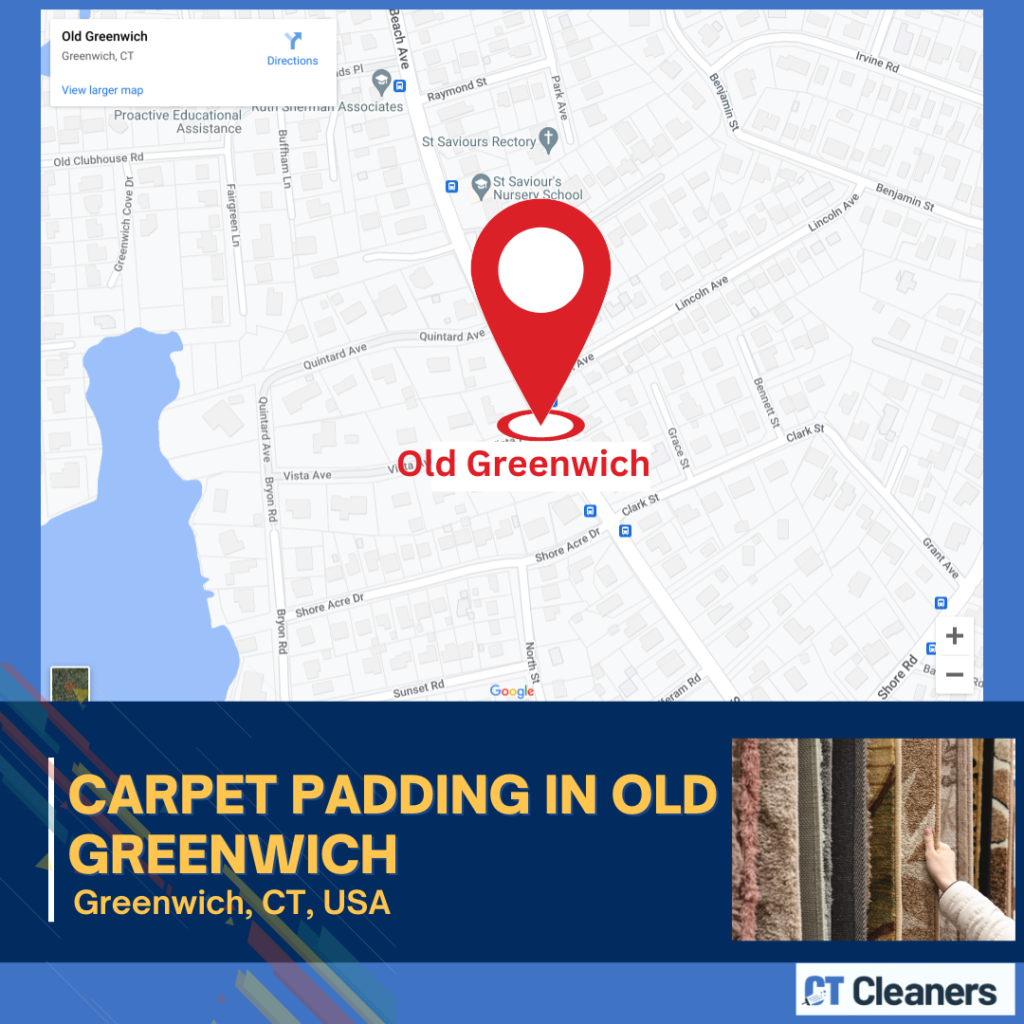 Carpet Padding in Old Greenwich Map