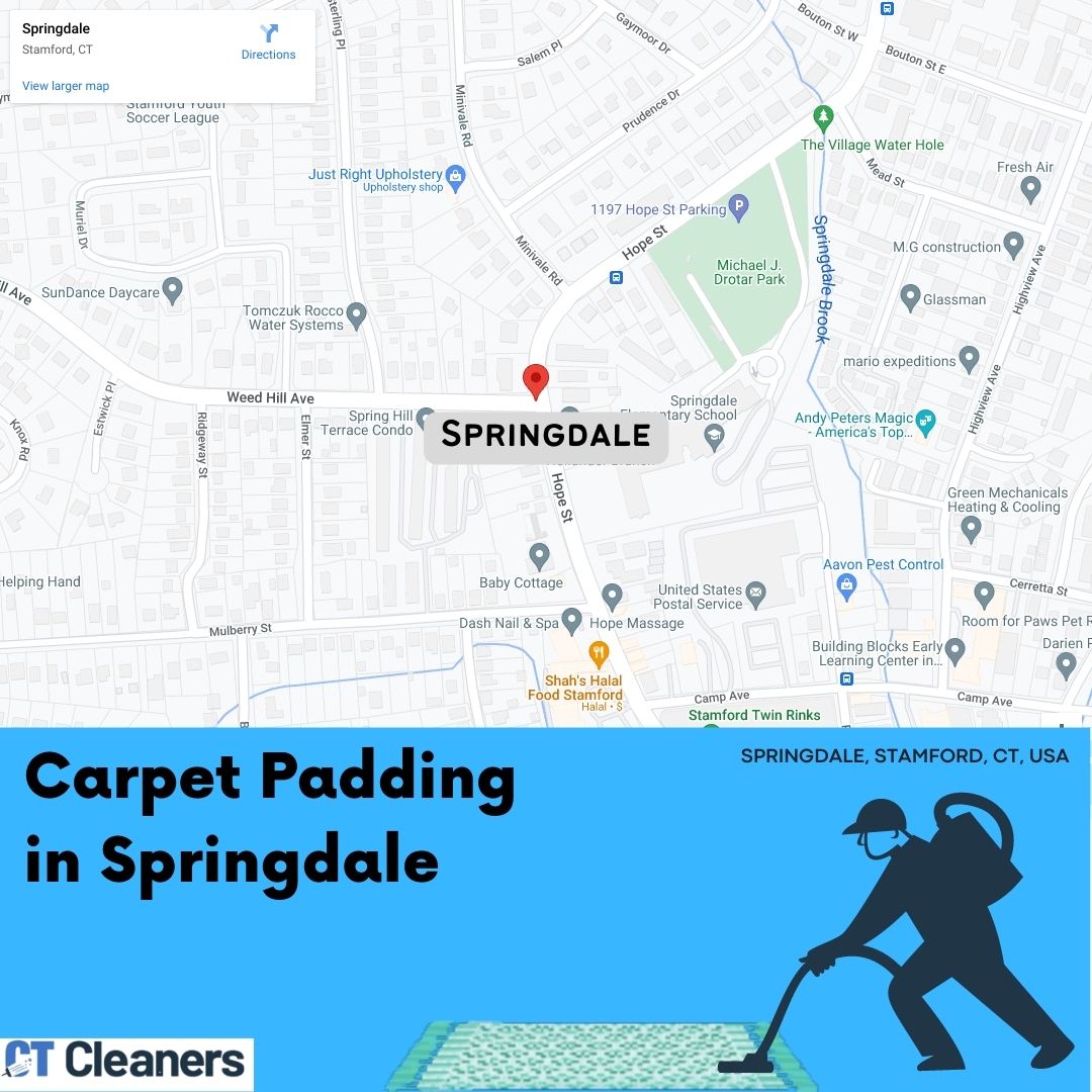 Carpet Padding in Springdale Map