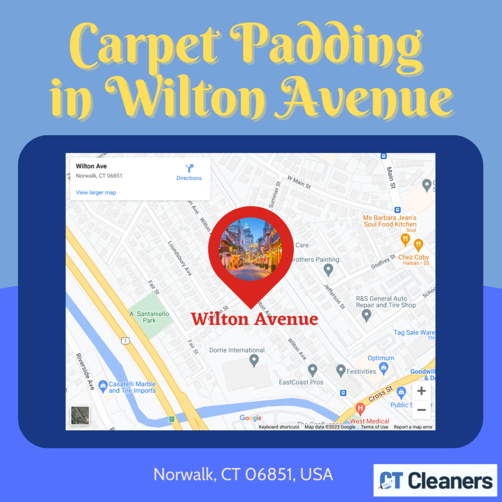 Carpet Padding in Wilton Avenue Map