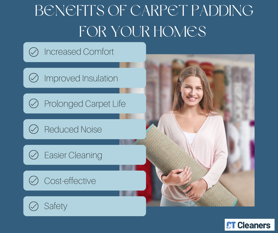 Benefits of Carpet Padding For Your Homes