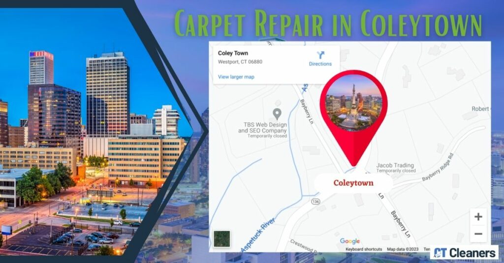 Carpet Repair in Coleytown Map