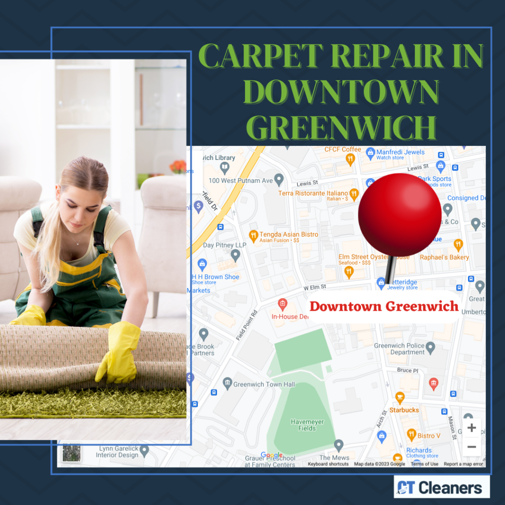 Carpet Repair in Downtown Greenwich Map
