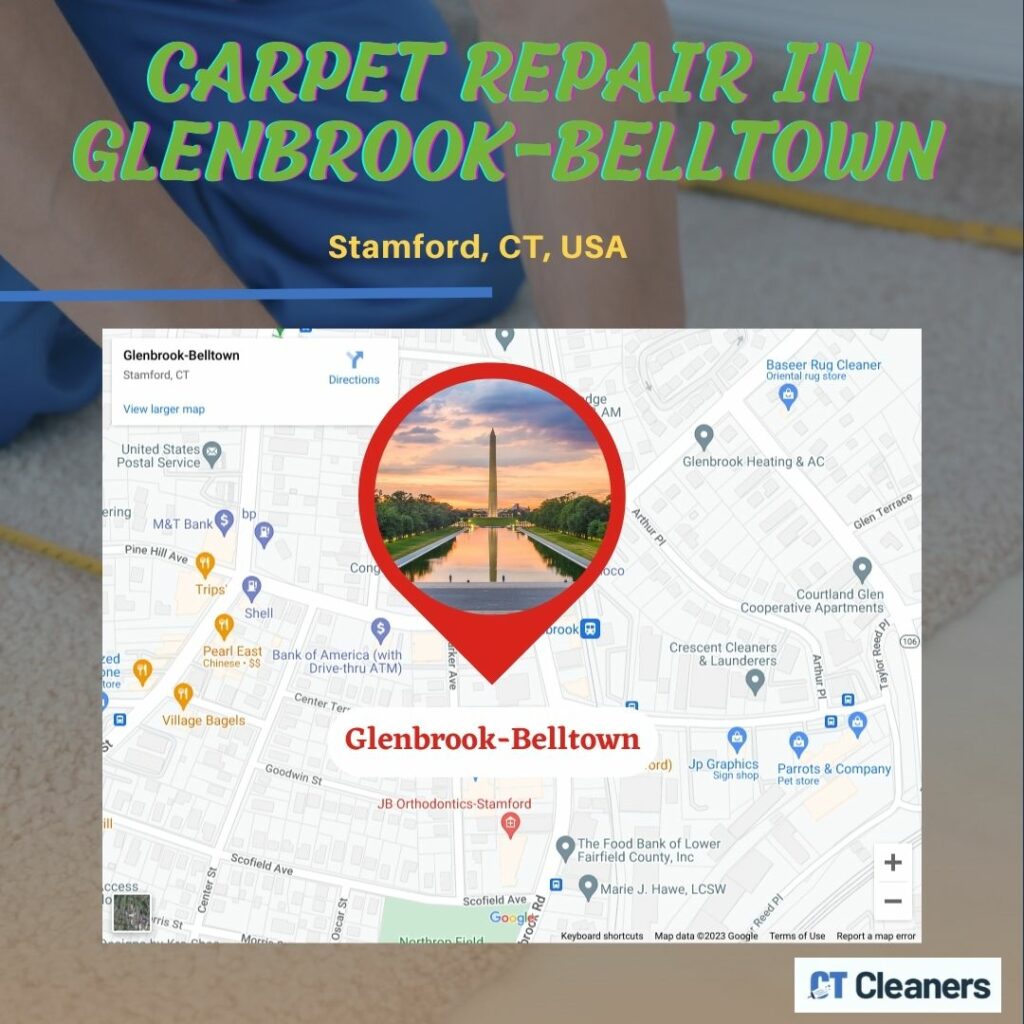 Carpet Repair in Glenbrook-Belltown Map