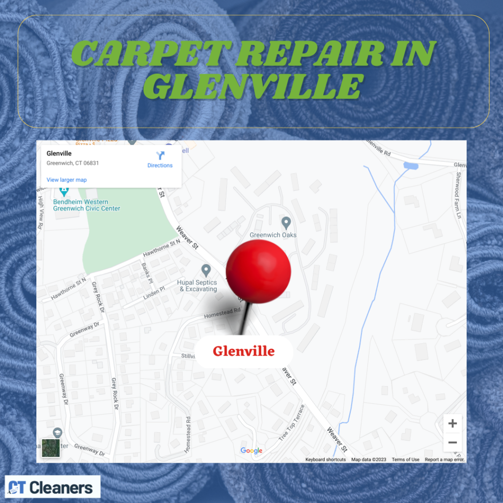 Carpet Repair in Glenville Map