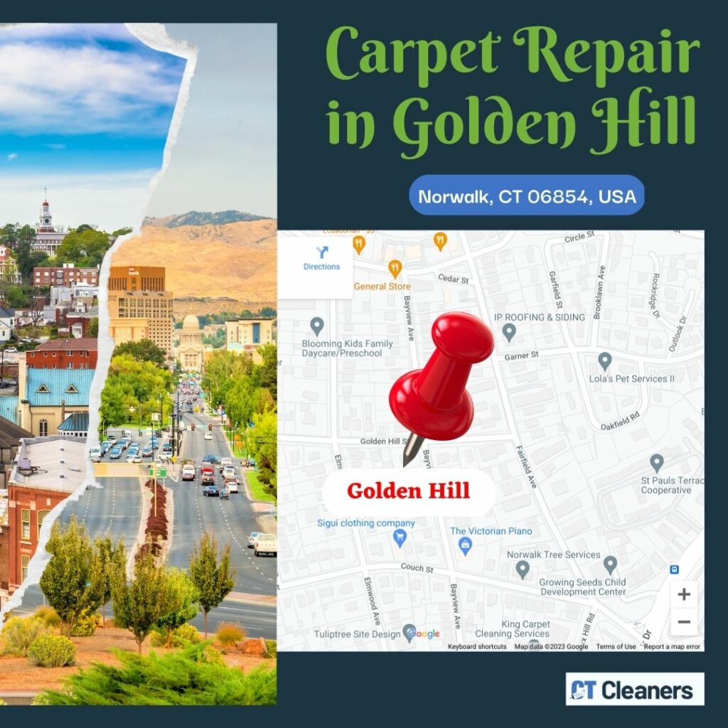 Carpet Repair in Golden Hill Map