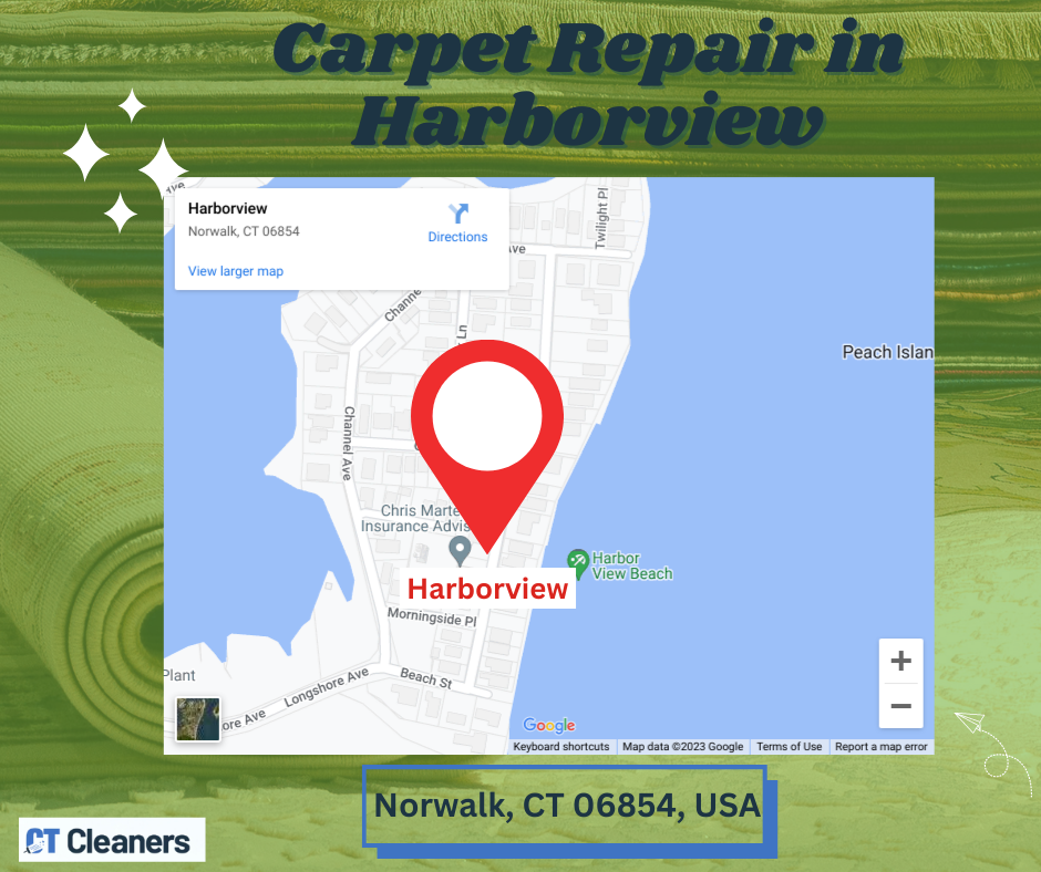 Carpet Repair in Harborview Map