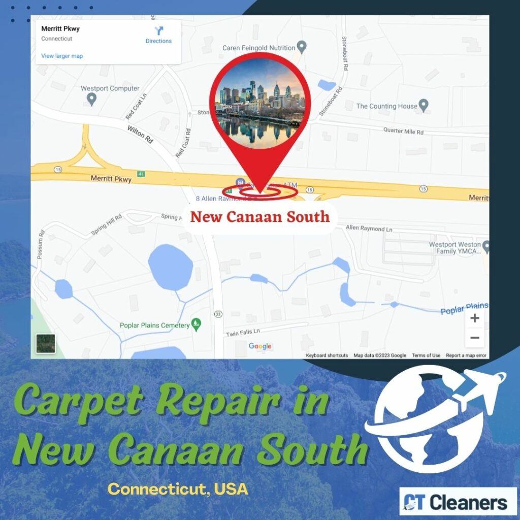 Carpet Repair in New Canaan South Map (1)