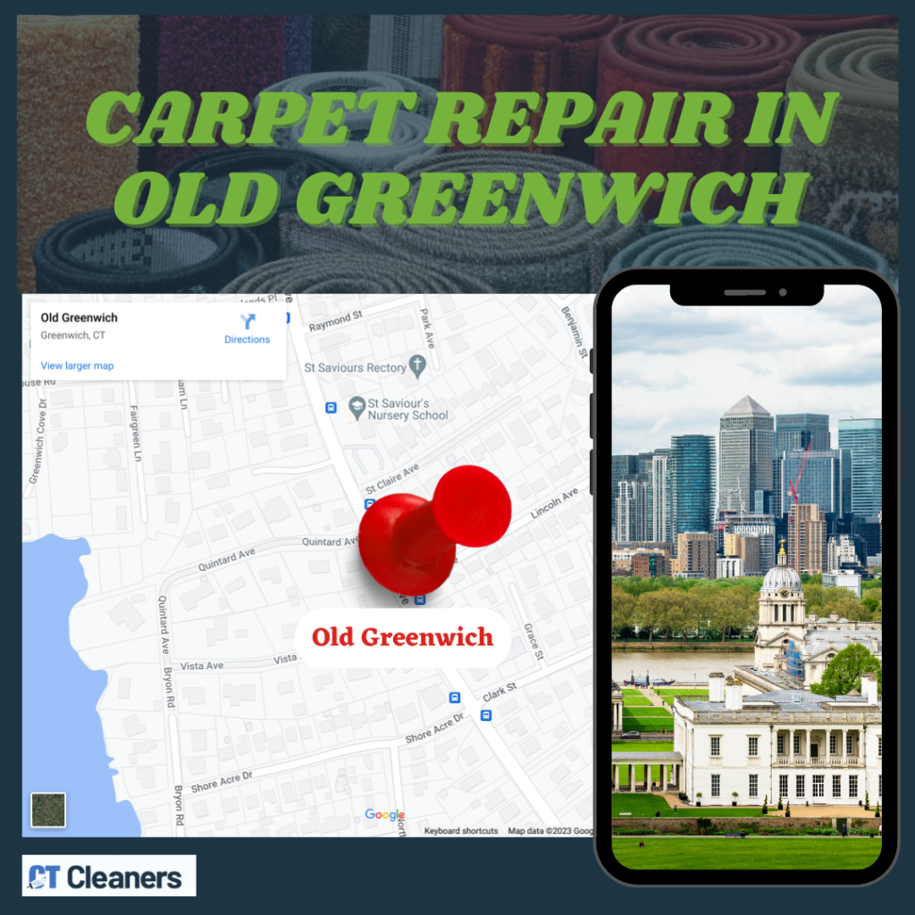 Carpet Repair in Old Greenwich Map