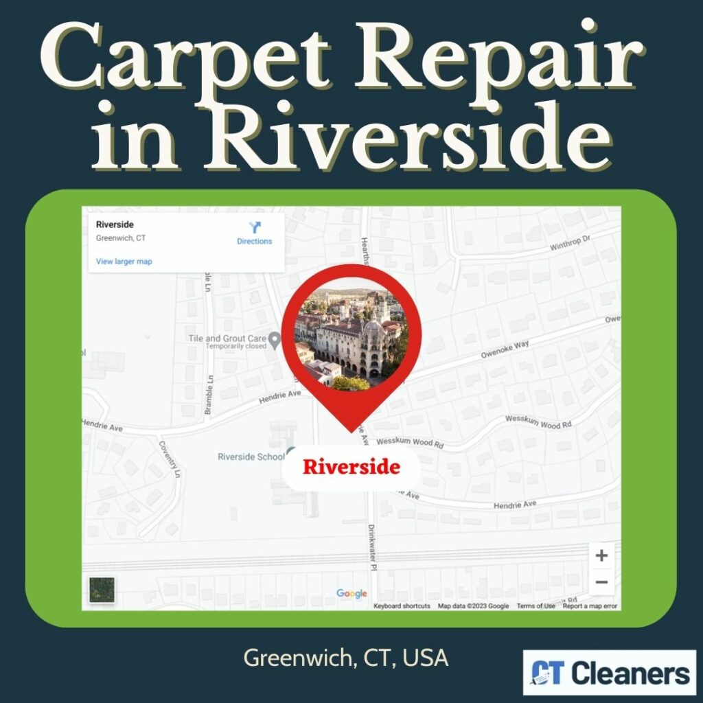 Carpet Repair in Riverside Map