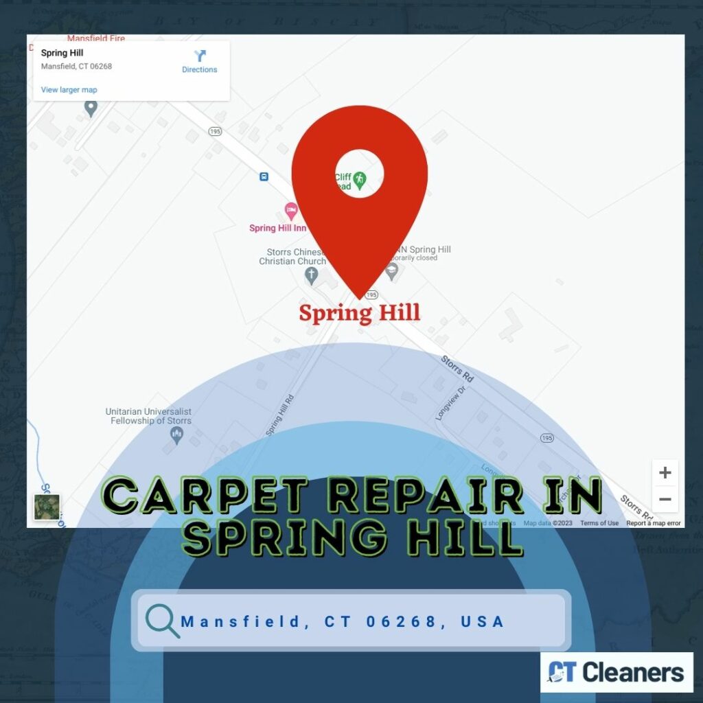 Carpet Repair in Spring Hill Map