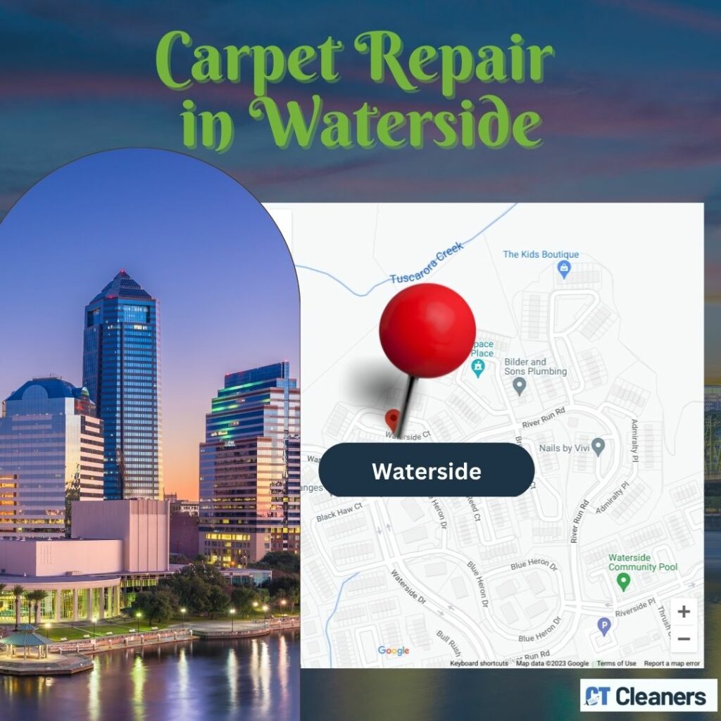 Carpet Repair in Waterside Map