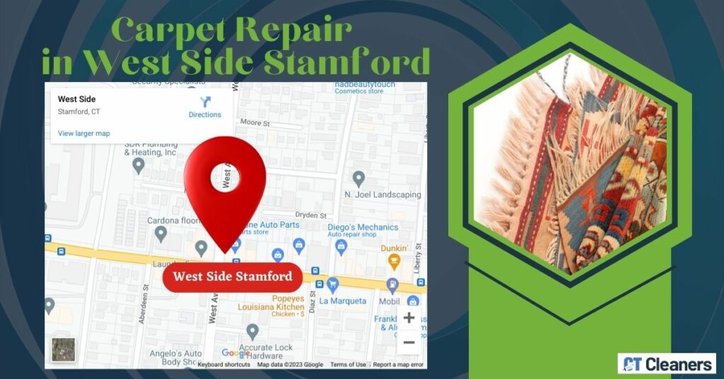 Carpet Repair in West Side Stamford Map