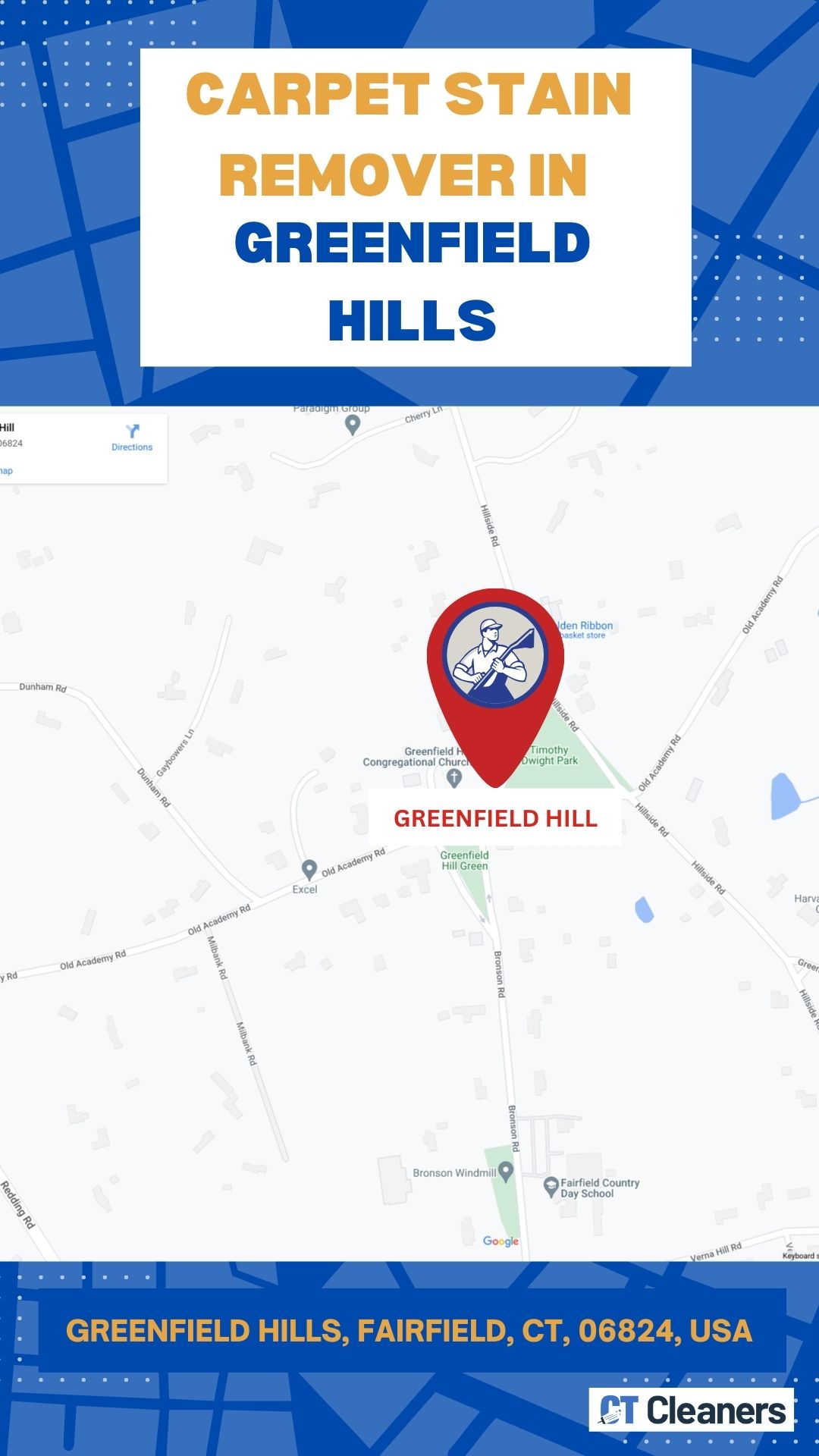 Carpet Stain Remover in Greenfield Hills Map