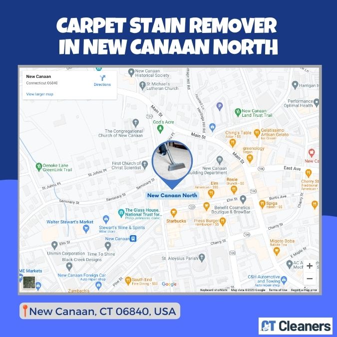 Carpet Stain Remover in New Canaan North Map