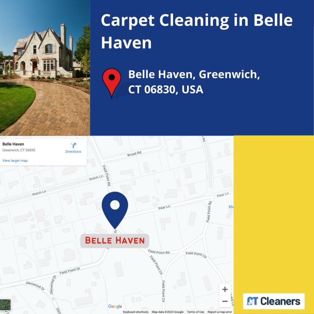 Carpet Cleaning in Belle Haven Map 