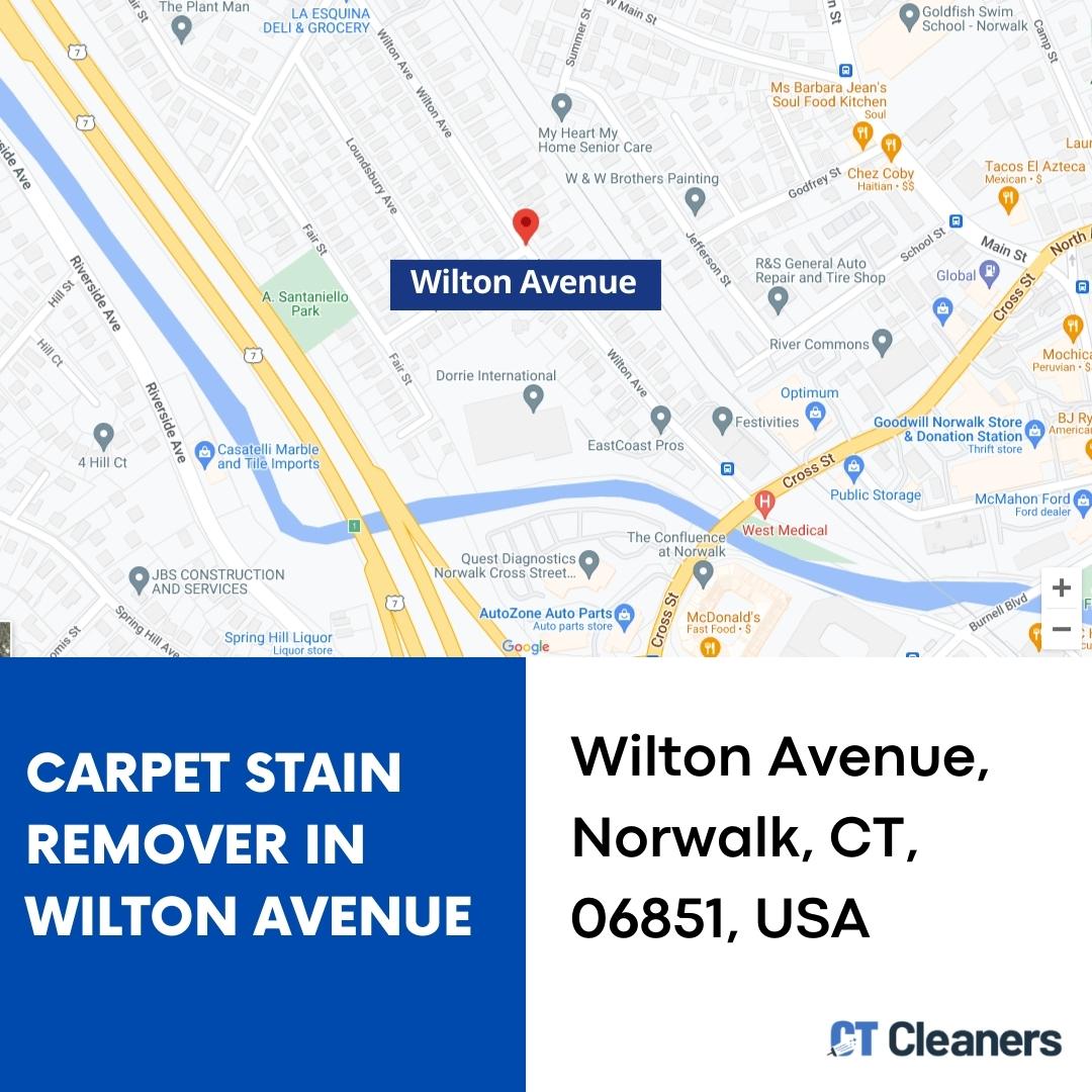 Carpet Stain Remover in Wilton Avenue Map