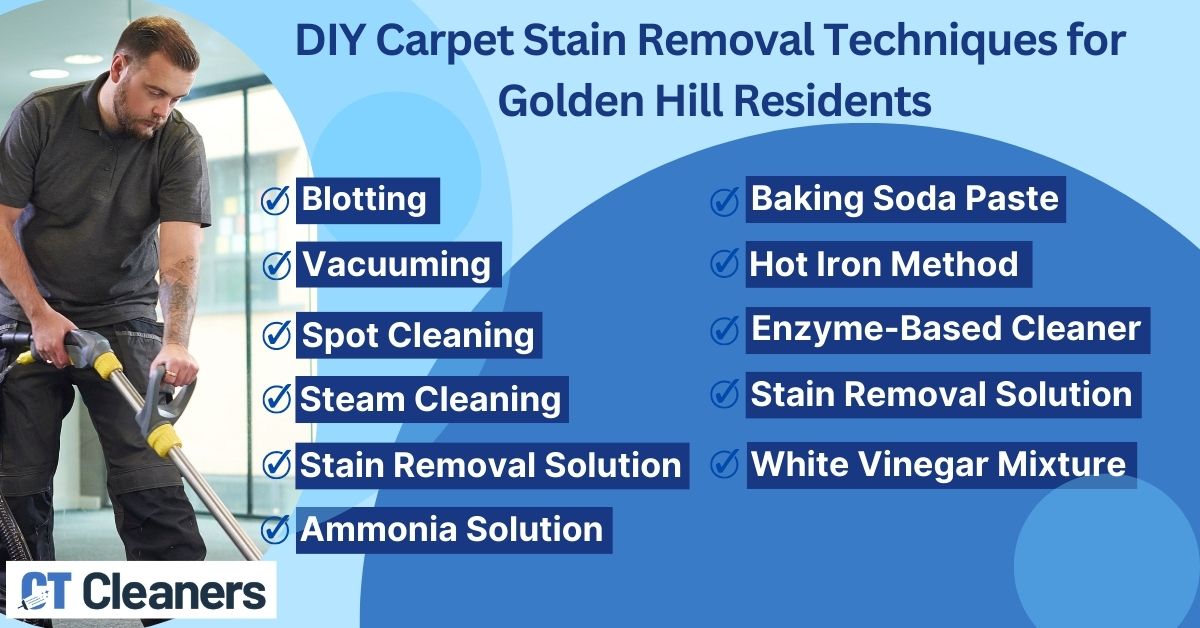 DIY Carpet Stain Removal Techniques for Golden Hill Residents