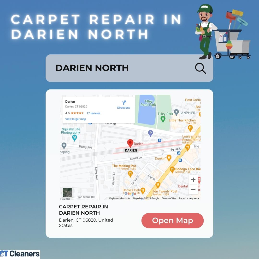 Carpet Repair in Darien North Map