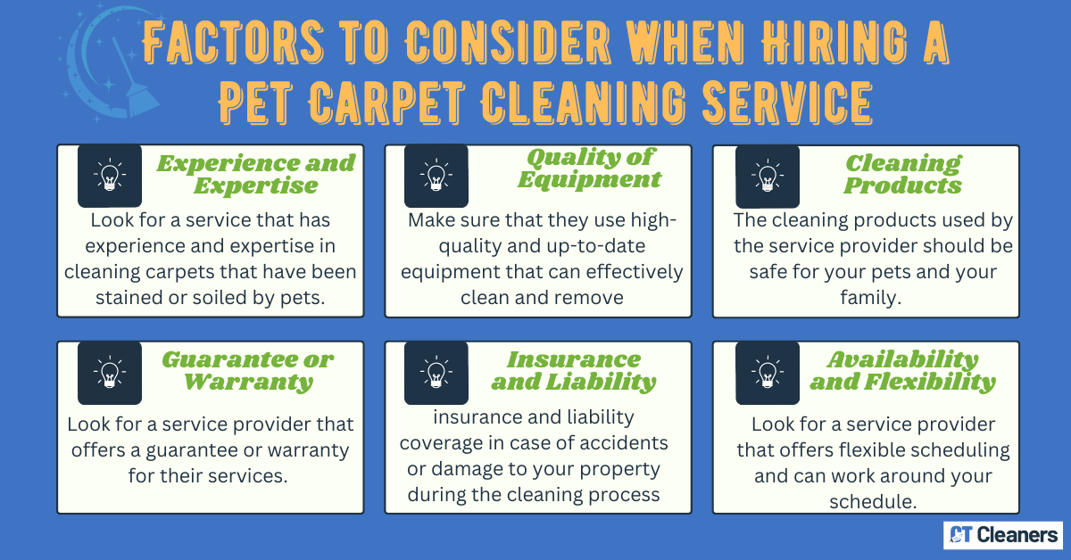 Factors to Consider when Hiring a Pet Carpet Cleaning Service