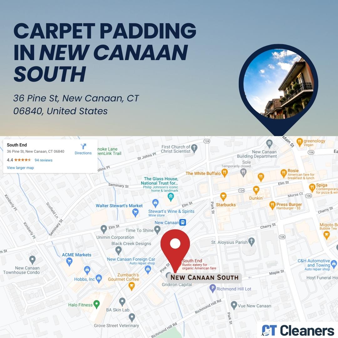 Carpet Padding in New Canaan South Map