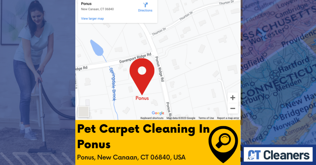 Pet Carpet Cleaning In Ponus map