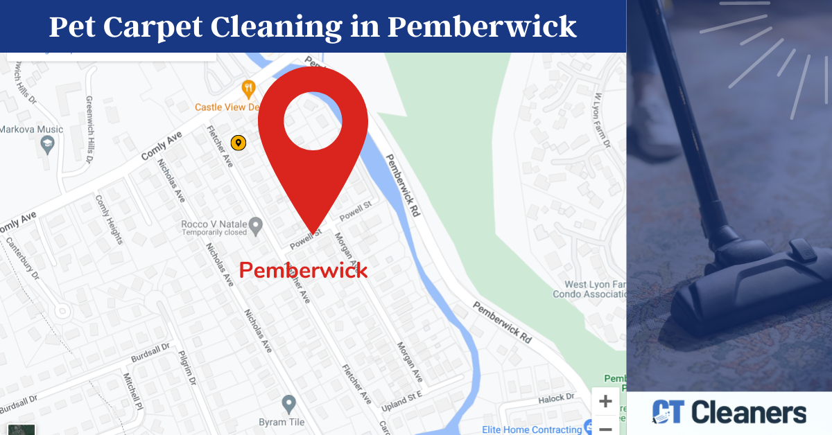 Pet Carpet Cleaning in Pemberwick map