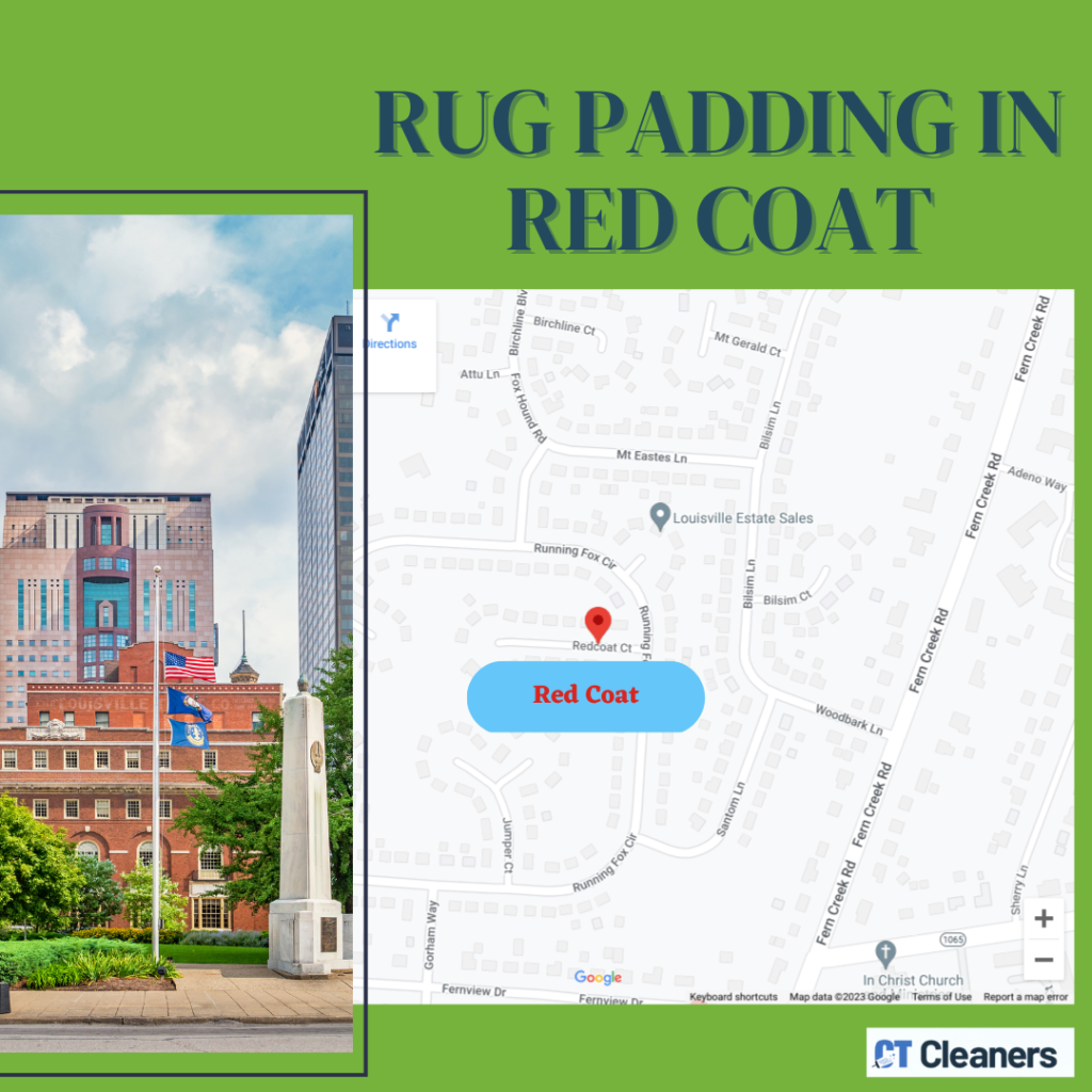 Rug Padding in Red Coat Map
